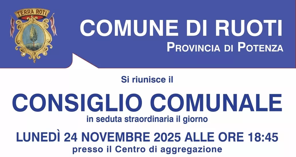 Convocazione del Consiglio Comunale 